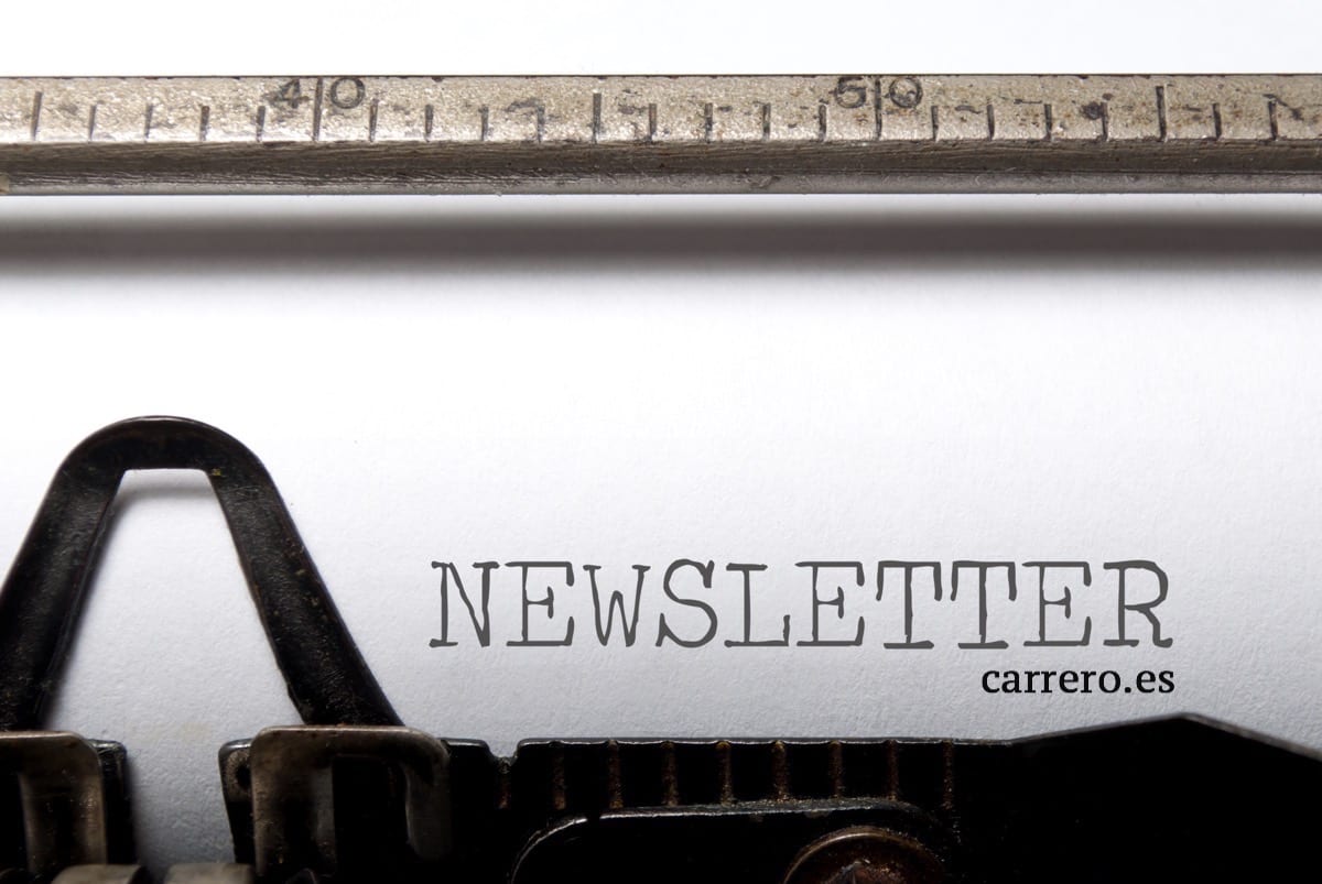 Newsletter "Sin Tiempo para Escribir" de Carrero.es